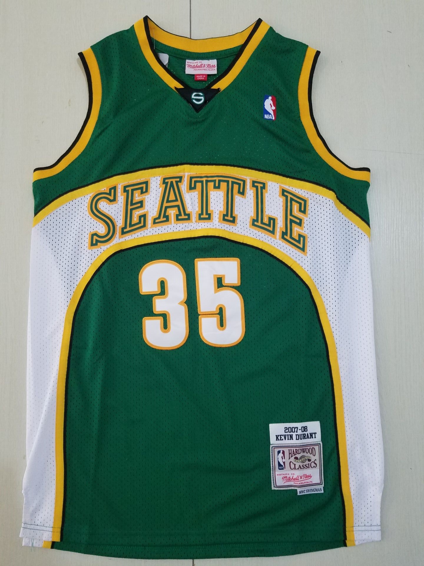 Men Brooklyn Nets #35 Durant green Nike Game NBA Jerseys->los angeles lakers->NBA Jersey